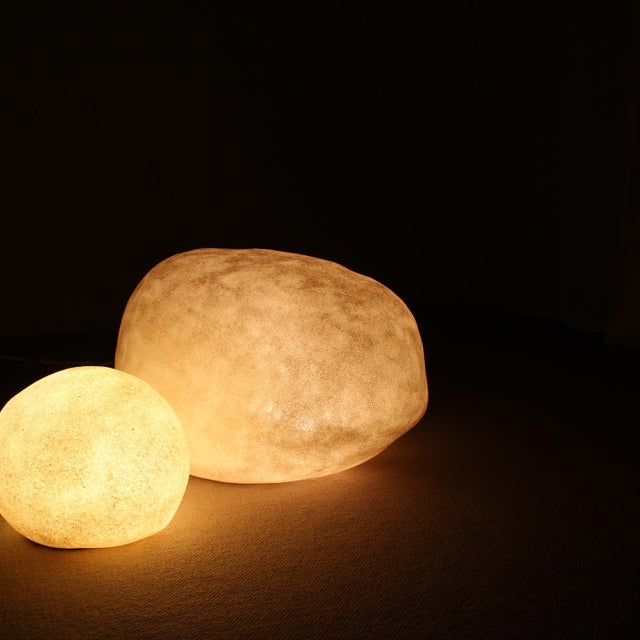 Moon Rock Dora Lamps by André Cazenave for Atelier A Paris, France, 1969, Set of 2 For Sale - Image 10 of 15
