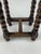 Mid-Century French Carved Oak Side Table with Lotus Motif, 1950s For Sale - Image 9 of 18