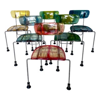 Broadway Chairs by Gaetano Pesce for Bernini, 1993, Set of 6 For Sale