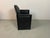 Iconic vintage bulo belgium armchair from the 1980s, crafted in high-quality black leather and featuring a sleek black...