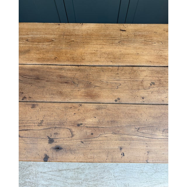 Antique Oak Farmhouse Table, 1890s For Sale - Image 13 of 15