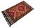 Hand-Woven Braided Small Rug Vintage Wall Decor Area Rug Kilim - 28″ × 46″ For Sale - Image 12 of 14