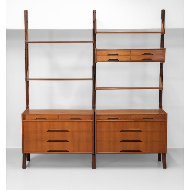 1960s Norwegian Modular Shelving System in Teak, 1960s, Set of 11 For Sale - Image 5 of 18