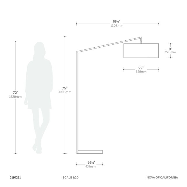 The Stretch Arc Lamp is a modern lighting masterpiece by designer Kirby Groce, introduced in 2011. As part of NOVA's...