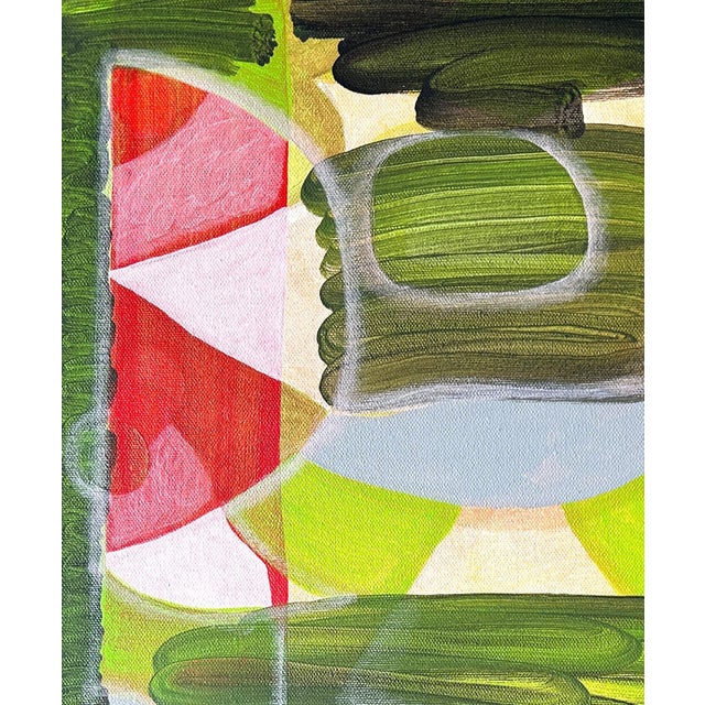Contemporary Max Manning “Untitled (CVS273)” Contemporary Red, Blue, & Green Geometric Abstract Painting, 2024 For Sale - Image 3 of 8