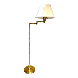 1980s Mario Buatta Vintage Brass Floor Lamp by Frederick Cooper For Sale