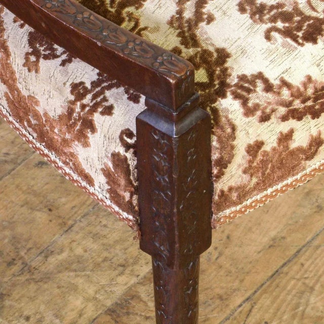 Wood Set of Edwardian Mahogany Armchairs For Sale - Image 7 of 16
