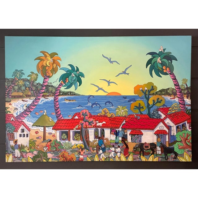 2001 Original Signed Mexican Fine Art Painting on Canvas by Ada Colorina For Sale - Image 11 of 11