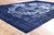 Blue Vintage Sugar Skull Overdyed Rug, 08'01 X 11'06 For Sale - Image 8 of 10