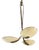 Mid-Century Modern Italian Chandelier in Glass and Brass, 1950s For Sale