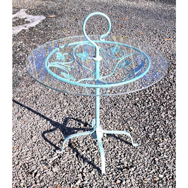 Mid-Century Modern 1950s Patio Side Table Attributed to Salterini For Sale - Image 3 of 6