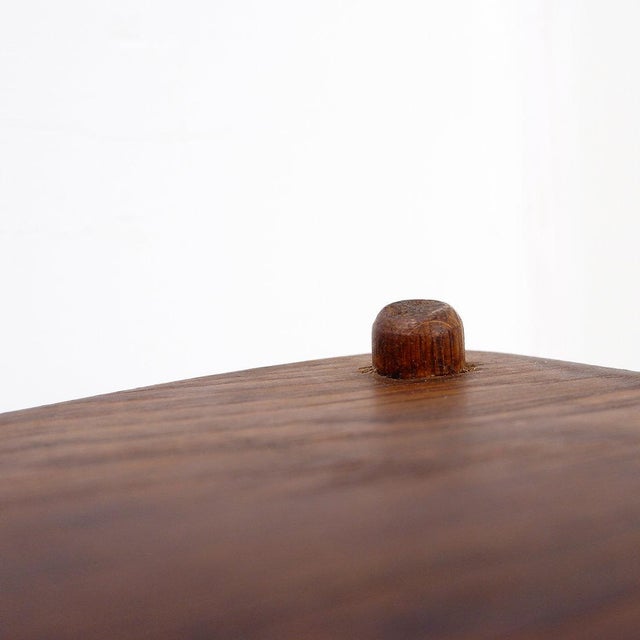 Rustic Tripod Stool with Triangular Seat, 1960s For Sale - Image 11 of 14