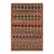 Boho Chic Balochi Maroon/Orange Wool Rug - 3'3''x5'1'' For Sale