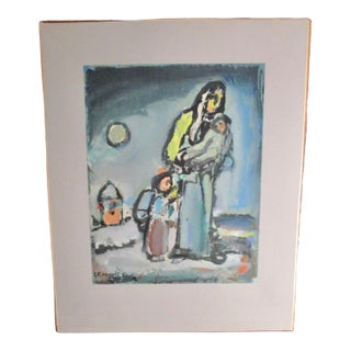 Rouault Art Print by Daniel Jacomet Circa 1965 For Sale