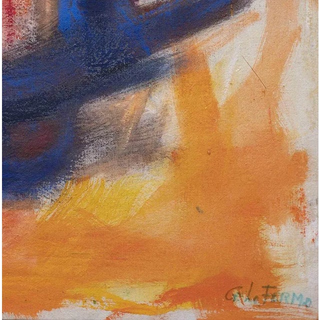 Abstract Expression is an original artwork realized by Giorgio Lo Fermo (b. 1947) in 2014. Original Oil Painting on...