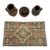 Oushak Antique Floral Carpet For Sale