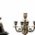 Table Clock and Candelabra Garnish, 19th Century, Set of 3 For Sale - Image 4 of 6