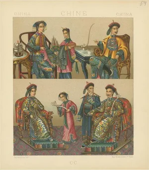 Racinet, Chinese Costumes, 1880, Paper