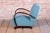 Art Deco Lounge Chairs and Table in Oak and Walnut by Jindrich Halabala for Up Závody, 1940s, Set of 3 For Sale - Image 14 of 16