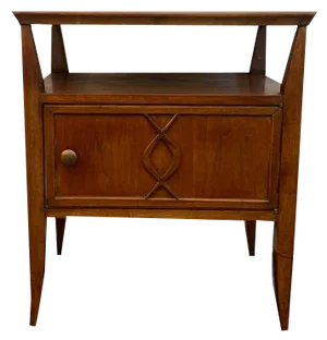 Vintage Art Deco Milanese Bedside Table by Gio Ponti, 1940s
