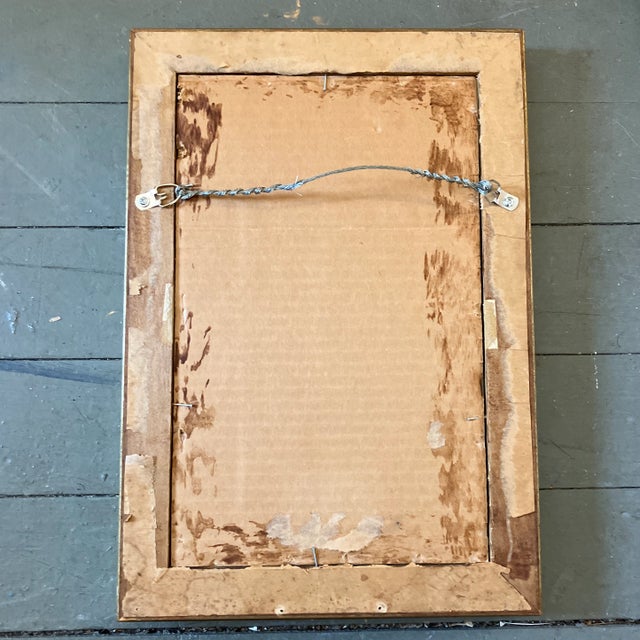 Figurative 1940’s Original Male Nude Charcoal Study Drawing Vintage Frame For Sale - Image 3 of 3