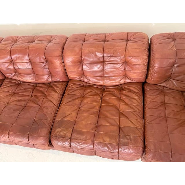 DS-11 Modular Leather Sofa from de Sede, Set of 5 For Sale - Image 10 of 18