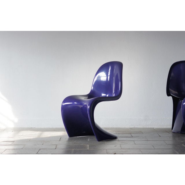 Herman Miller Purple Panton Chairs by Verner Panton, Set of 4 For Sale - Image 4 of 10