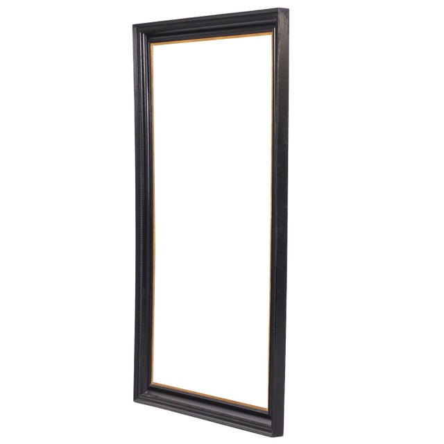 Italian Ebonized and Giltwood Picture or Mirror Frame, C. 1940. For Sale - Image 4 of 7