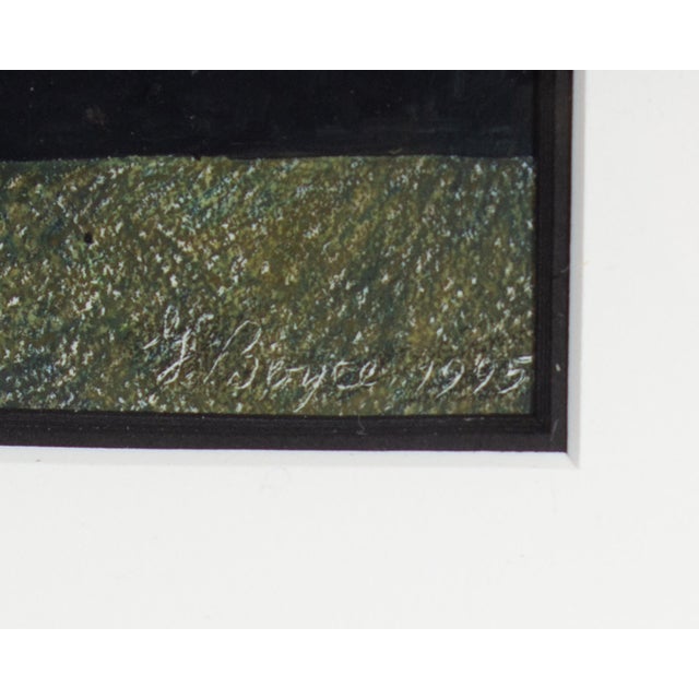 1995 “Card, Portrait & Skull” Casein Painting by Gerald G. Boyce For Sale In Indianapolis - Image 6 of 9