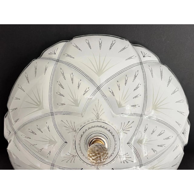 Metal 1960s Quilted Starburst Ceiling Light For Sale - Image 7 of 18