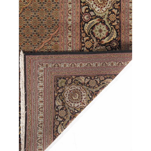 Vintage Persian Tabriz Mahi Hand-Knotted Rug 11'7" X 16' For Sale - Image 4 of 5