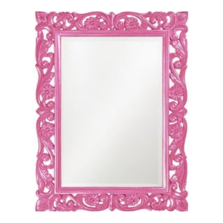 Chateau Mirror - Glossy Hot Pink For Sale