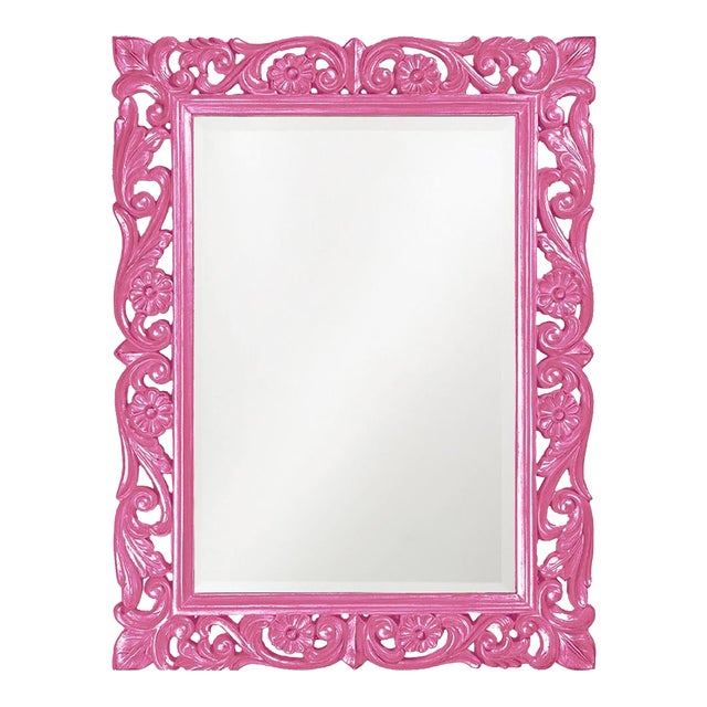 Chateau Mirror - Glossy Hot Pink For Sale