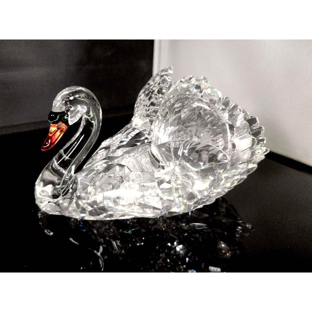 Contemporary Large 2012 Swarovski Sparkling Graceful Swan #1141713 For Sale - Image 3 of 3