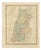 Hand-Colored Biblical Map of Canaan, 1827 For Sale