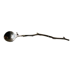 Vintage Hallmarked Sterling Silver Twig Spoon - Nature's Elegance