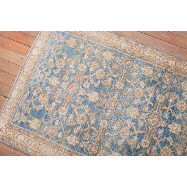 Blue Blue Small Square Malayer rug no.j2834 For Sale - Image 8 of 8
