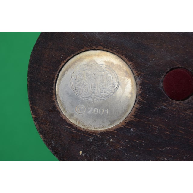 Traditional Set X 4 Silver Plated C2001 Menu Card Holders Modeled as Seated Horses the Marylou Whitney Collection For Sale - Image 3 of 8