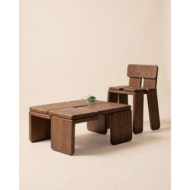 Brown The Knot Coffee Table by Luis Gimeno For Sale - Image 8 of 9