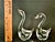 1960s Vintage Crystal Swan Figurines by Acc – Set of 2 For Sale - Image 5 of 5
