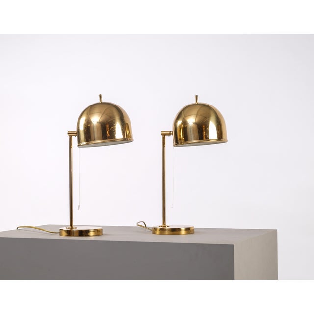 1960s B-075 Brass Table Lamps from Bergboms, 1960s, Set of 2 For Sale - Image 5 of 11