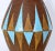 1950s Aldo Londi Cocoa & Pale Blue Ceramic Table Lamp For Sale - Image 6 of 12