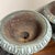 Vintage Pair French Country Cast Iron Verdigris Green Garden Urns Planters Set For Sale - Image 4 of 7