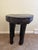 Wood Antique Hand-Carved Wood and Iron Side Table With Sculptural Primitive Form For Sale - Image 7 of 14