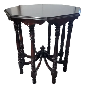 Late 19th Century Octagon Victorian Parlor Table