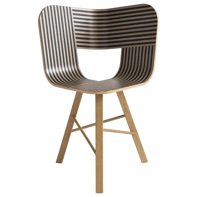 Tria Chair with Striped Seat by Colé Italia For Sale - Image 13 of 13
