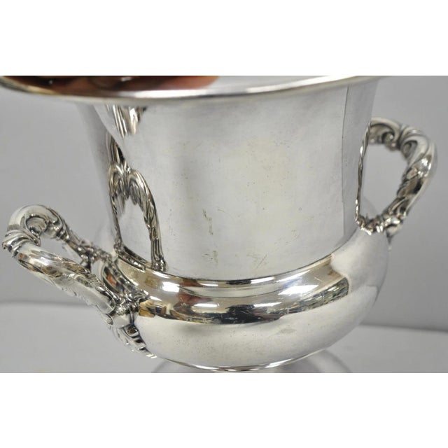 Vintage Bristol Silver Plated Trophy Cup Urn Champagne Chiller Bar Ice Bucket For Sale - Image 13 of 17