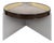 Alwa One Big Side Table with Amber Top & Brushed Stainless Steel Base by Sebastian Herkner for Pulpo For Sale