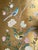 Gold Leaf Chinoiserie Hand-Painted Wall Panels With Birds, Peonies & Dachshund (Set of 3) For Sale - Image 6 of 6