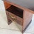 Mid-Century Italian Walnut Vanity Console with Brass Legs and Circular Mirror, 1950s For Sale - Image 9 of 17